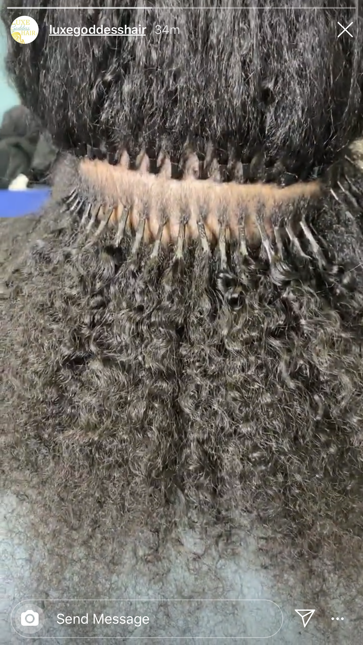 Mongolian Kinky Curly I-Tip Microlinks Hair Extension 