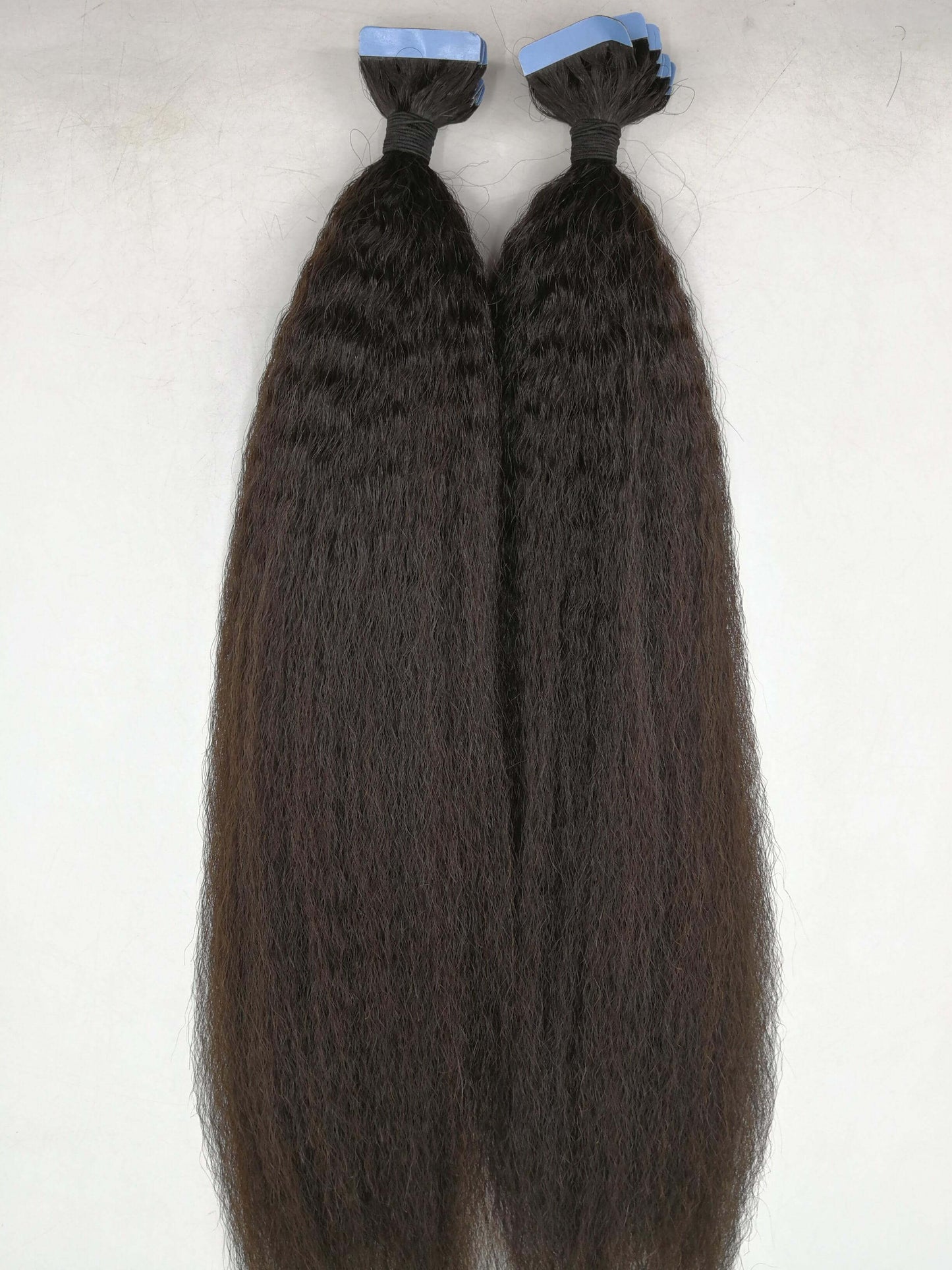 Tape hairs Thin Mongolian Kinky straight
