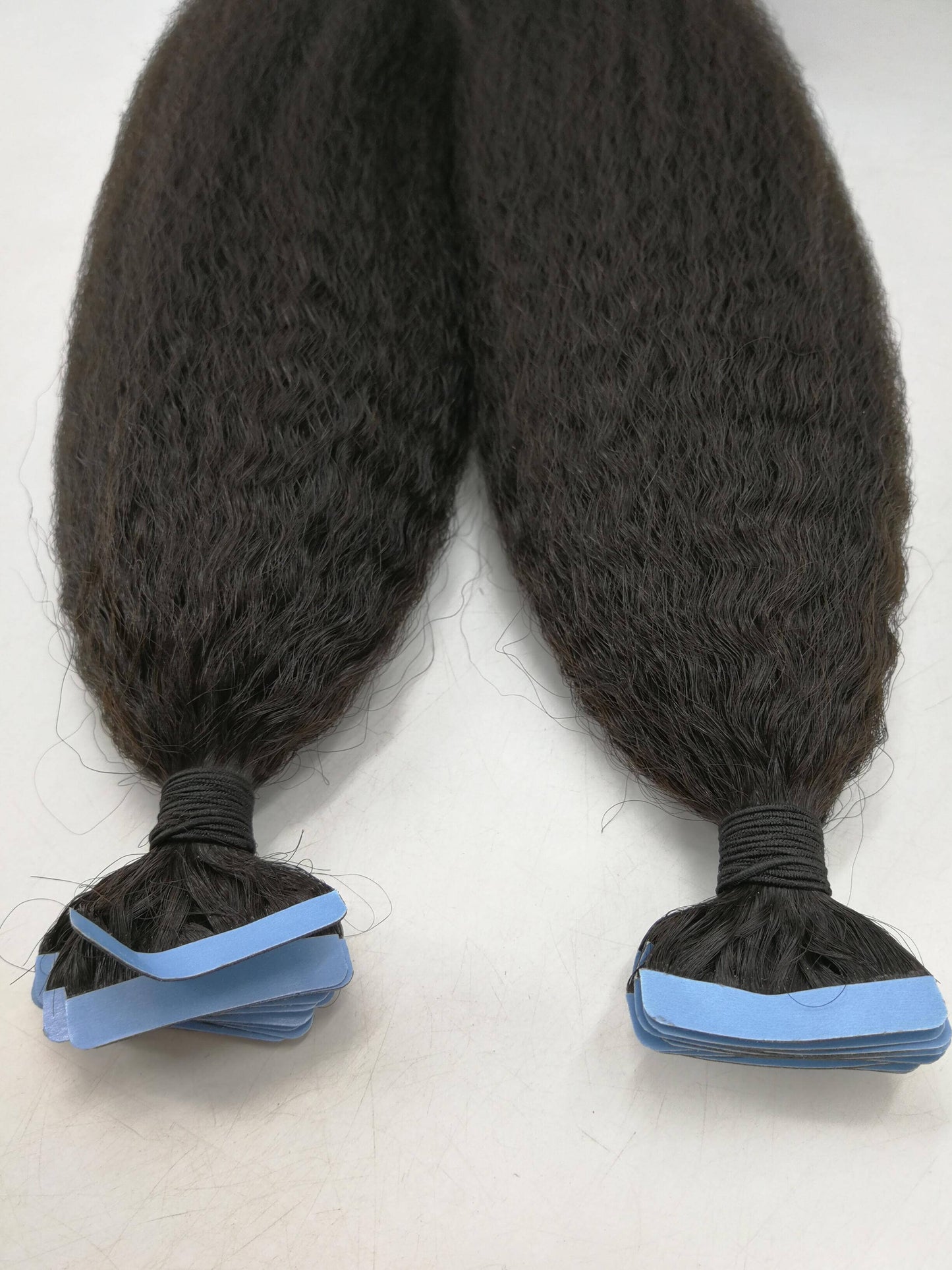 Tape hairs Thin Mongolian Kinky straight