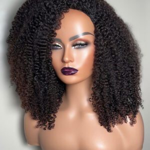 "Lisa"Kinky Curly Flip Over Wig .