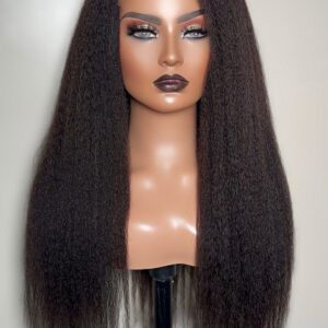 Zara Kinky Straight 5X5 HD Lace Wig Closure.