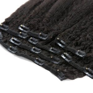 Virgin Mongolian Clip-In Kinky Straight Set