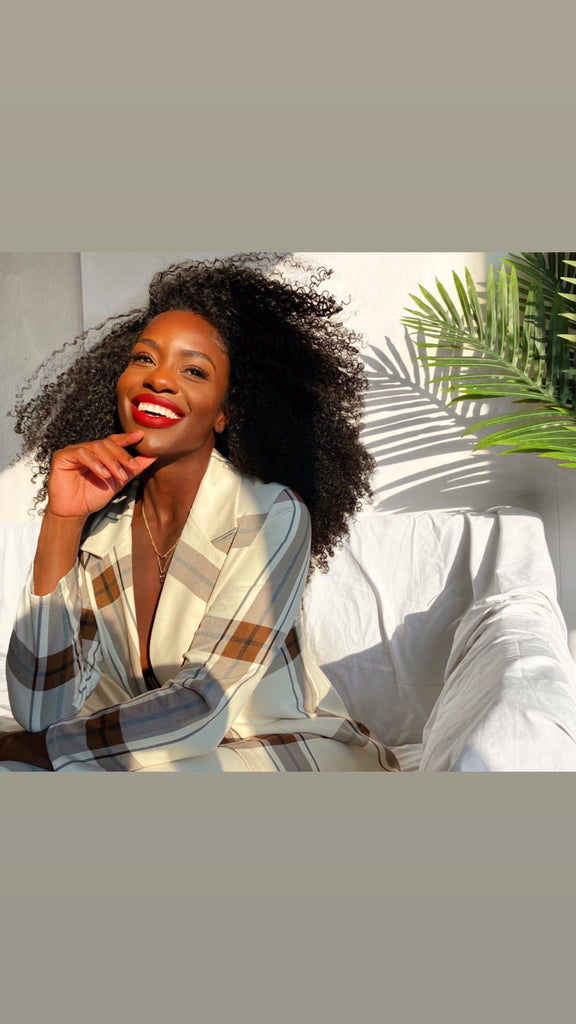 Paige Kinky Curly frontal Bang Wig 18" 