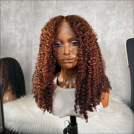 Coco Brown 3C/4A Kinky Curly HD Lace Wig