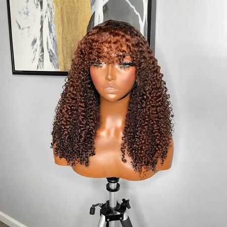Frontal Kinky Curly Bang Wig – 3B/3C 