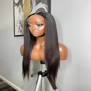 Jaz HD Closure Kinky straight Wig