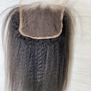Kinky Straight 5X5 Swiss HD Lace Closure Wig