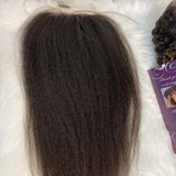 Kinky Straight 5X5 Swiss HD Lace Closure Wig