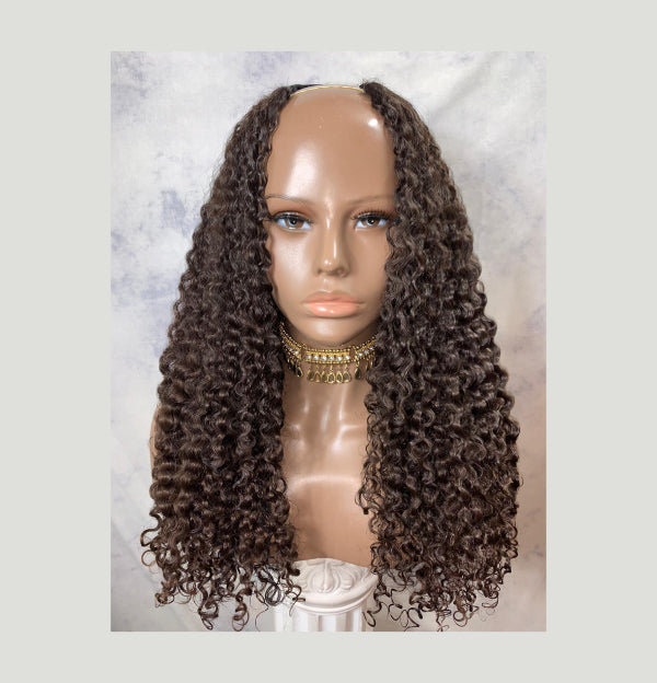 Lia U-Part Soft Kinky Wig 22.