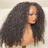 Mongolian Kinky Curly Unit 5x5 HD Lace Closure Wig