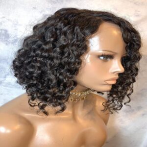 Nicole Raw Indian Curly 4×4 Closure Wig