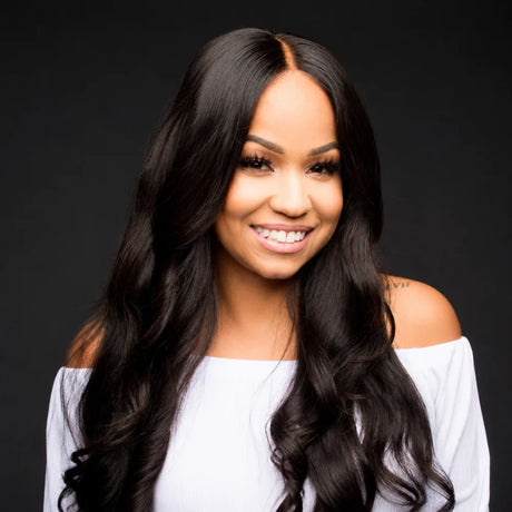 Virgin Malaysian Loose Wavy Hair Extensions Stylish Look
