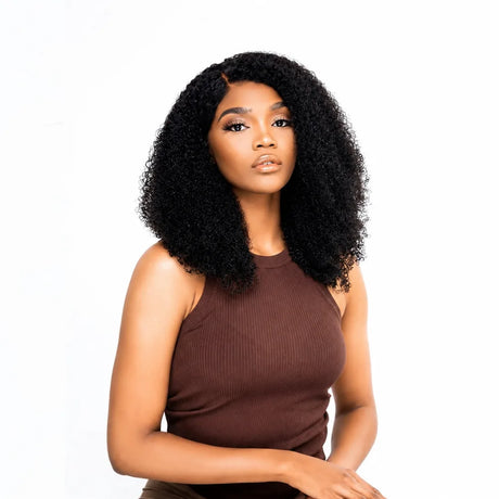 Virgin Mongolian Kinky Curly Hair Stylish Look