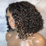 "Nicole" raw indian Curly 4x4 Closure Unit Wig