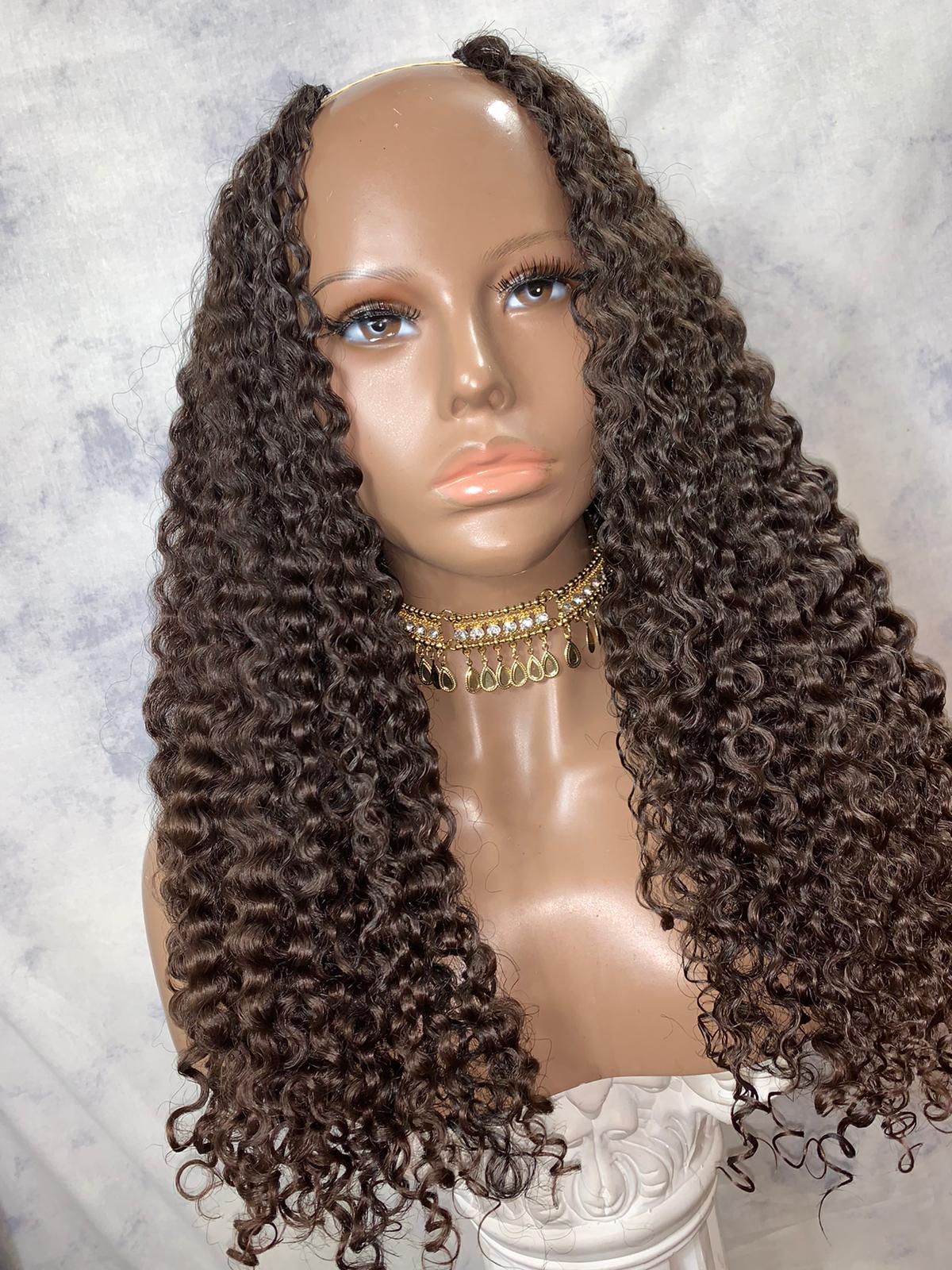 Lia U-Part Soft Kinky Wig 22.