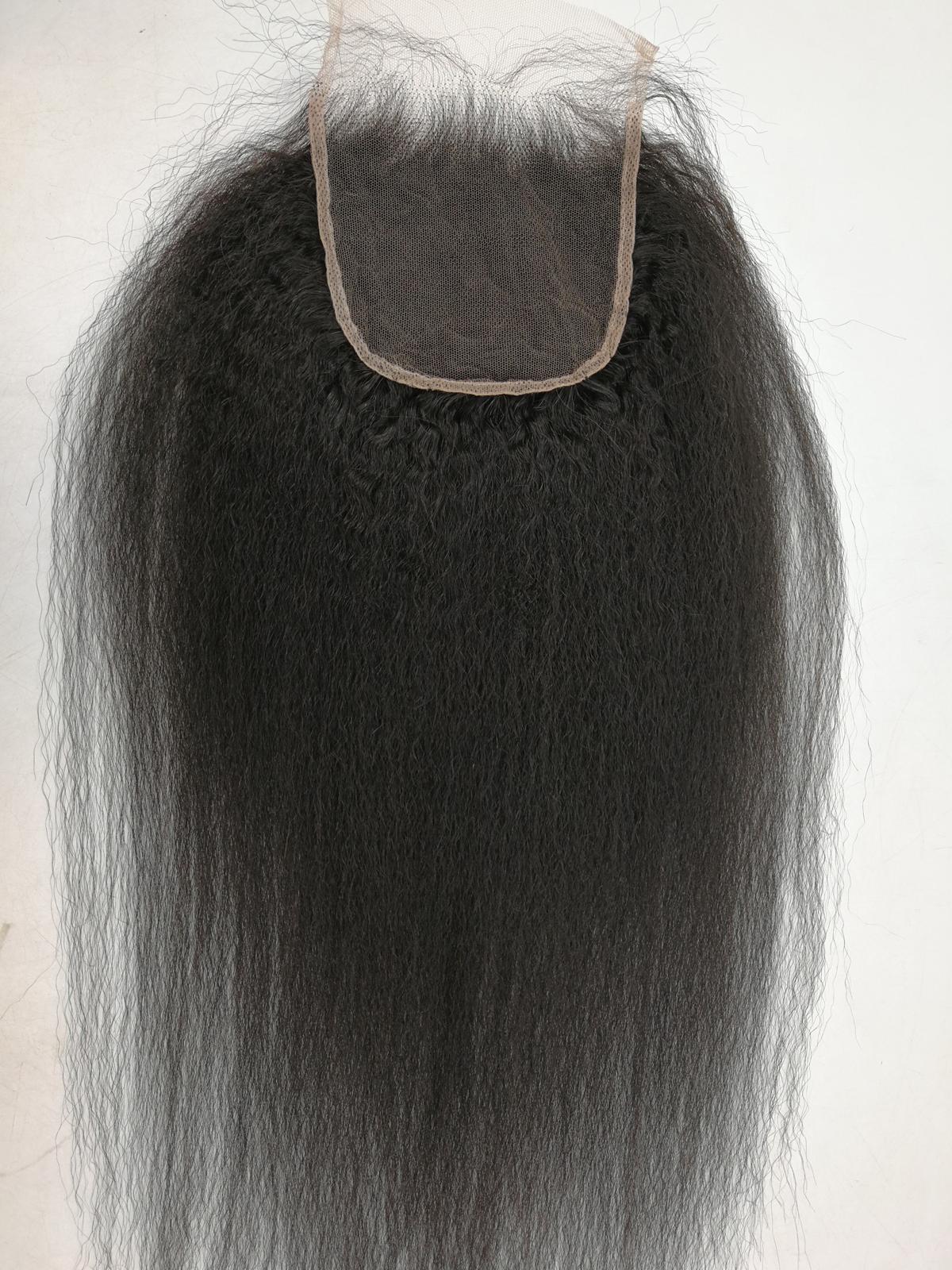 Kinky Straight 5X5 Swiss HD Lace Closure