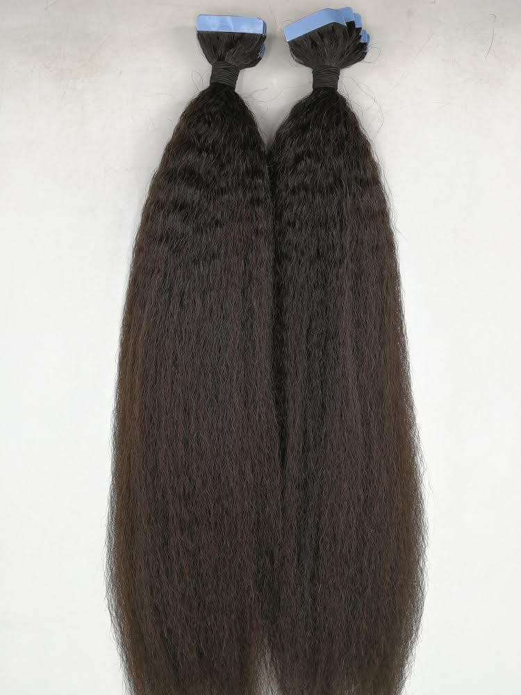 Mongolian Kinky Straight Tape Hair Wig