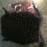 Virgin Mongolian Kinky Curly Silk Base Closure