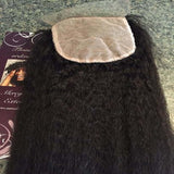 Virgin Mongolian Kinky Curly Silk Base Closure