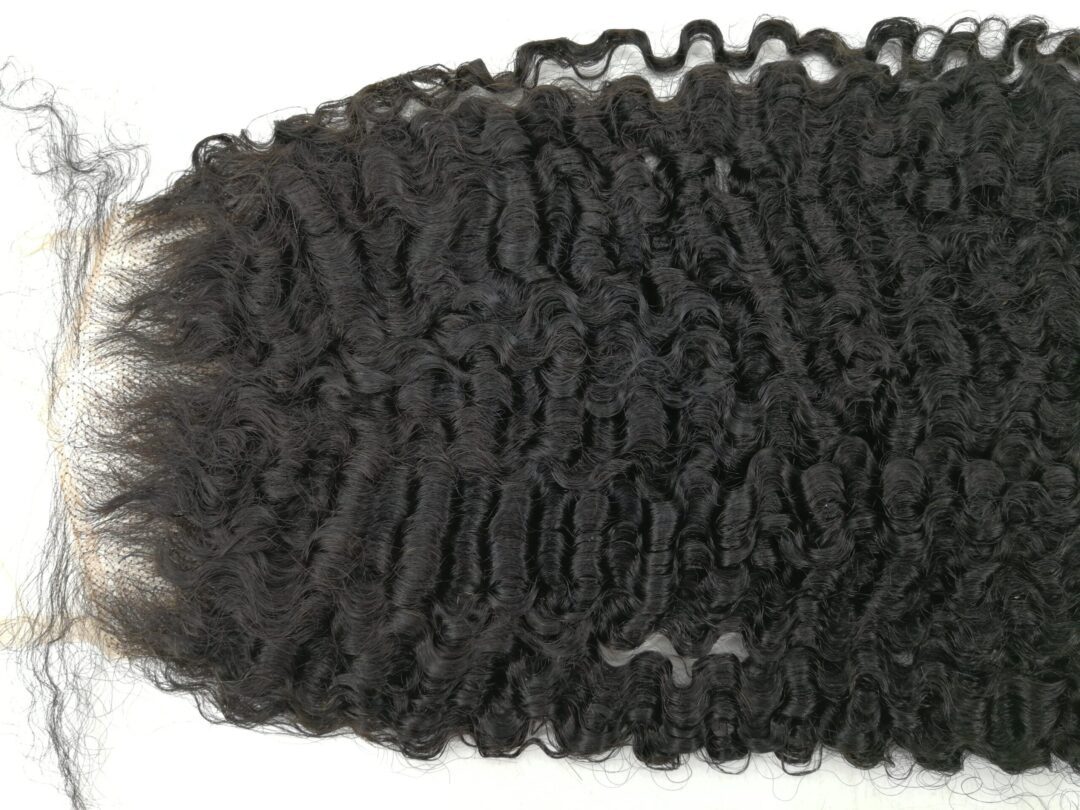 Mongolian Kinky Curly 5x5 HD Lace Closure Hair Extensions